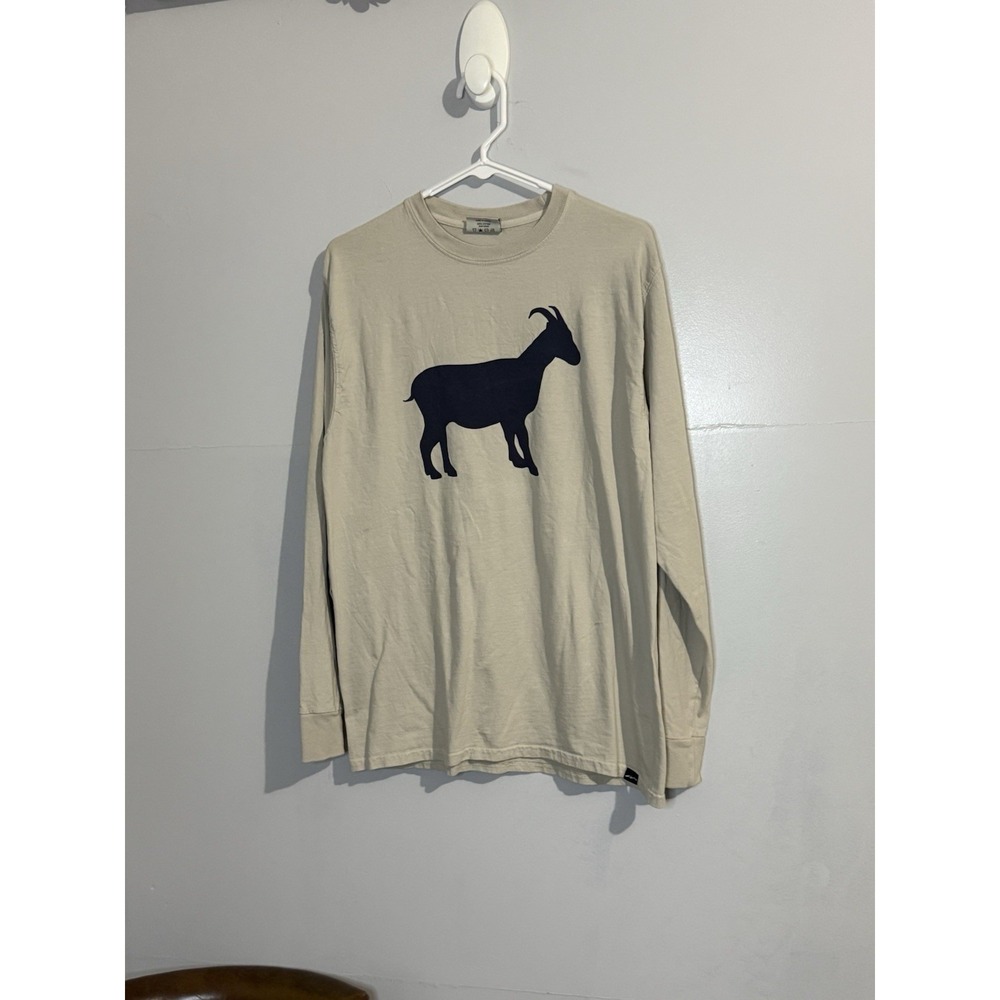 Schram Haus Goat Fest Beige Long Sleeve Shirt‎ Techstylez Size M